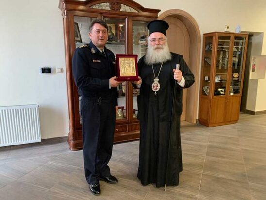 Image: Επίσκεψη του νέου Αστυνομικού Διευθυντή Λασιθίου στον Σεβ. Μητροπολίτη Ιεραπύτνης και Σητείας