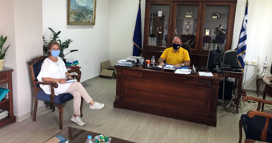 Image: Η Αντιδήμαρχος στην αντιπεριφέρεια για ζητήματα του Δήμου Ιεράπετρας