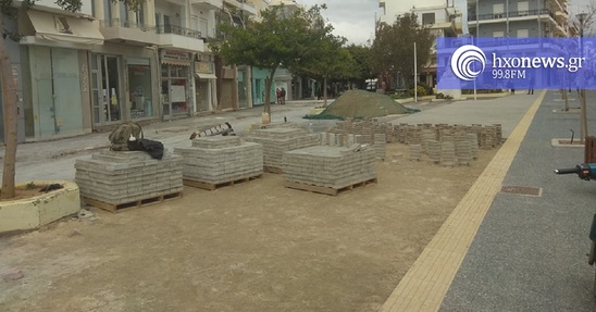Image: Σε εργοτάξιο έχει μετατραπεί η πλατεία της Ιεράπετρας