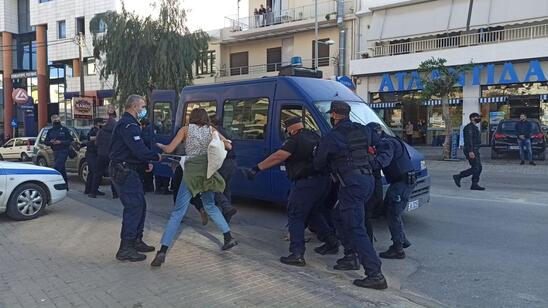 Image: Επεισόδια στο Ρέθυμνο στην συγκέντρωση για το Πολυτεχνείο