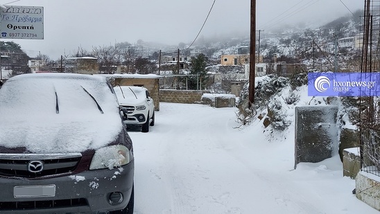 Image: Δύσκολη η κίνηση των οχημάτων στο ορεινό οδικό δίκτυο του Δήμου Ιεράπετρας