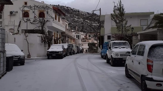 Image: Το' στρωσε στα ορεινά της Ιεράπετρας - video / φωτογραφίες