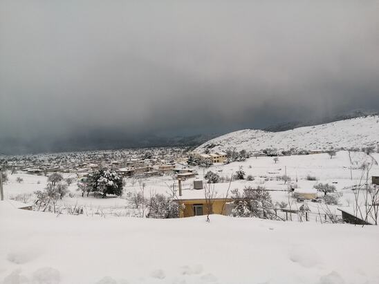 Image: Άγρια νύχτα και δύσκολη μέρα στο Οροπέδιο Λασιθίου