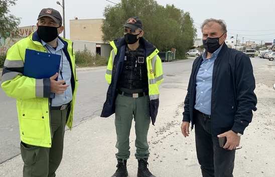 Image: Εντατικοποίηση των ελέγχων για την εφαρμογή των μέτρων προστασίας από τον κορωνοϊό στον Δήμο Ιεράπετρας