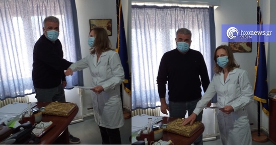 Image: Παρουσία του Διοικητή Εμμ. Καλλιονάκη ορκίστηκε νέα Βιοπαθολόγος στο Νοσοκομείο Ιεράπετρας