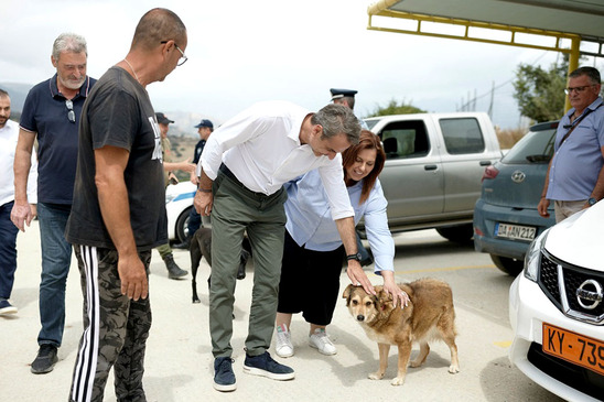 Image: Κυριάκος Μητσοτάκης: Αξίζουν πολλά συγχαρητήρια στον Τάκη Προεστάκη για όσα κάνει για τα αδέσποτα ζώα