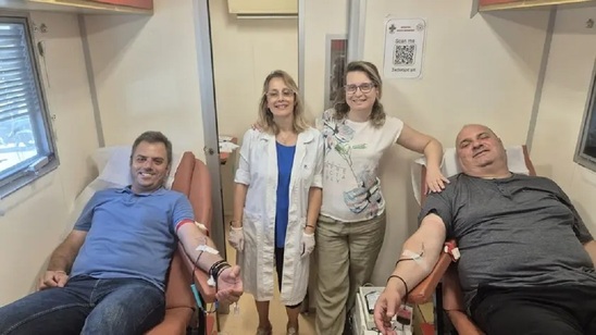 Image: Εθελοντική αιμοδοσία από την Ένωση Αστυνομικών Υπαλλήλων Λασιθίου
