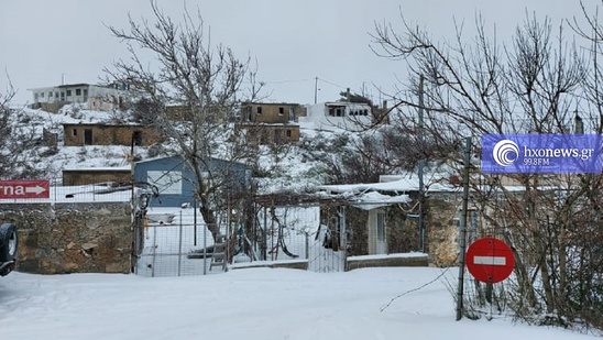 Image: Απεγκλωβίστηκαν οδηγοί στη Θρυπτή χθες το βράδυ – Μηχανήματα ανοίγουν σήμερα το δρόμο  προς Σελάκανο  