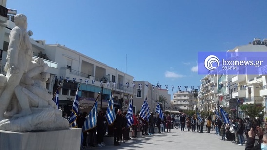 Image: Κατάθεση στεφάνων στην Ιεράπετρα για την εθνική επέτειο της 25ης Μαρτίου