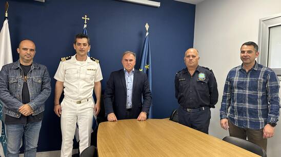 Image: Συνάντηση Δημάρχου με τον Πλωτάρχη κ. Κωνσταντίνο Παττακό