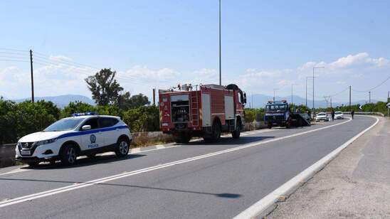 Image: Εθνική οδός: Δύο νεκροί και δύο τραυματίες σε τροχαίο στην Κορίνθου Τριπόλεως 