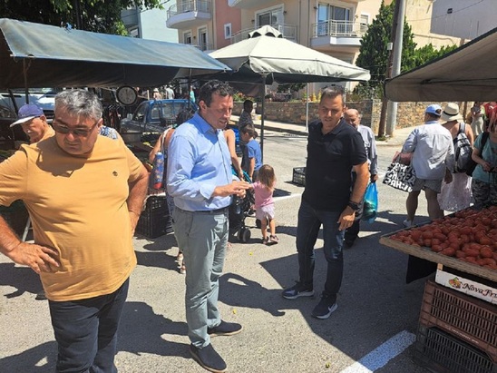 Image: Άγιος Νικόλαος: Ξεκίνησε η λειτουργία της Λαϊκής Αγοράς στη νέα θέση «Λαγκός»