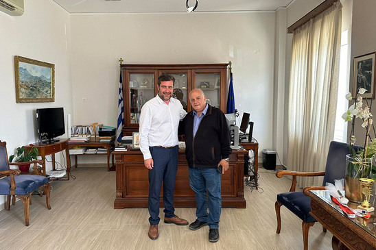 Image: Επίσκεψη υποψήφιου Βουλευτή ΠΑΣΟΚ - ΚΙΝΑΛ Μανώλη Κλώντζα στον Αντιπεριφερειάρχη Λασιθίου