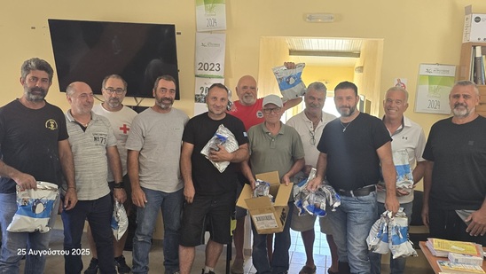 Image: Στήριξη στους Εθελοντές Πυροπροστασίας από τον Ενιαίο Αγροτικό Σύλλογο Ιεράπετρας