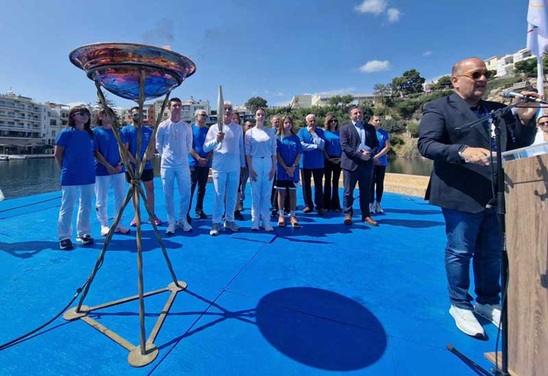 Image: Η Ιεράπετρα στην τελετή υποδοχής της Ολυμπιακής Φλόγας