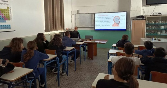 Image: Μάθημα οδικής ασφάλειας στο 1ο Γυμνάσιο Ιεράπετρας