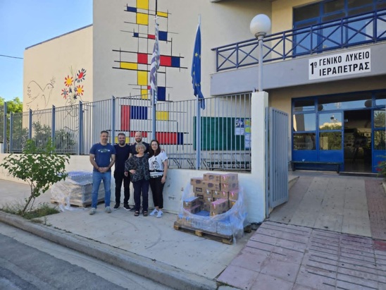 Image: Επισκέψεις Αντιδημάρχου και Προέδρου Σχολικής Επιτροπής στα Εξεταστικά Κέντρα της Ιεράπετρας