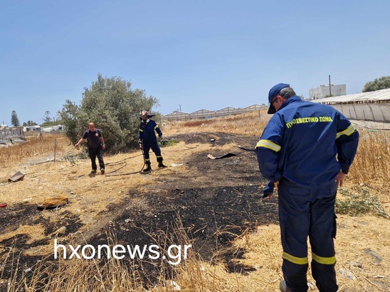 Image: Πυρκαγιά από τσιγάρο στην έξοδο προς Γρα-Λυγιά (Βίντεο)
