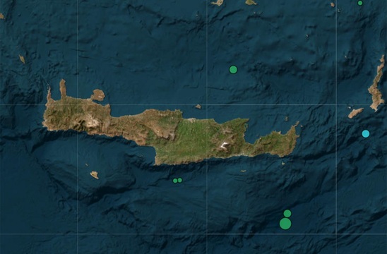 Image: Σεισμική δόνηση 4,3 Ρίχτερ νοτιοανατολικά της Χρυσής