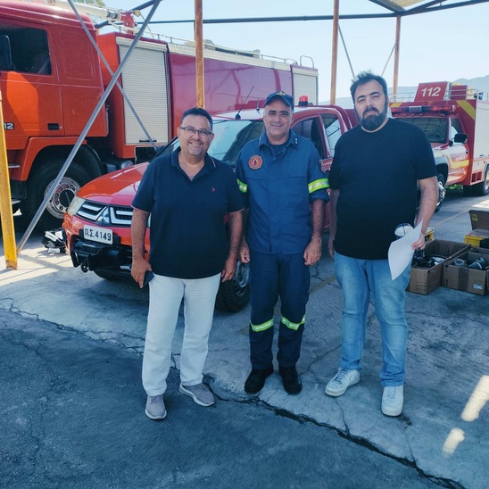Image: Περιοδεία κλιμάκιου του ΚΚΕ στο Πυροσβεστικό κλιμάκιο Σητείας 