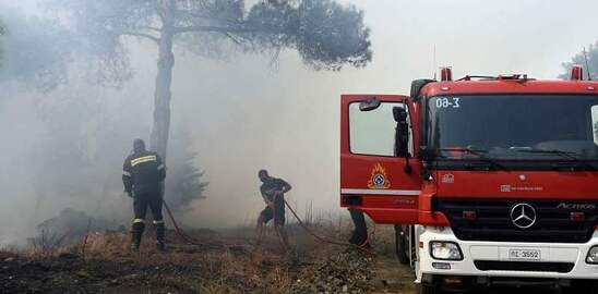 Image: Υπό έλεγχο πυρκαγιά στο Καβούσι