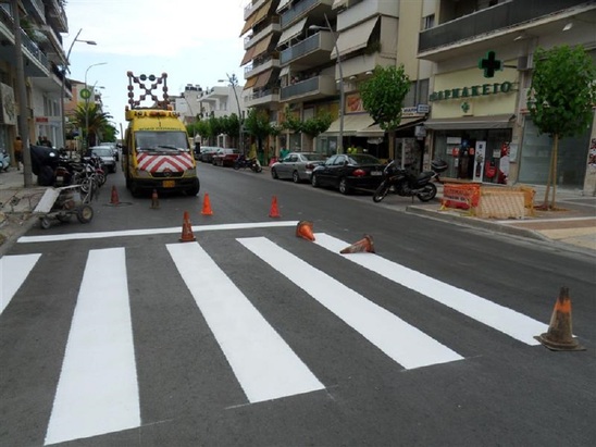 Image: Γ. Ασπραδάκης: Συνεχίζονται οι διαγραμμίσεις δρόμων στην Ιεράπετρα