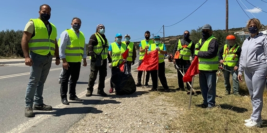 Image: Καλαντζάκης για την εθελοντική δράση ευπρεπισμού στα Φέρμα: «Συγχαρητήρια σε όλους για τη σπουδαία προσπάθεια»