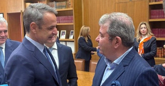 Image: Συνάντηση του Προέδρου της Δ.Ε.Ε.Π. ΝΔ Λασιθίου με τον Πρωθυπουργό στη Βουλή