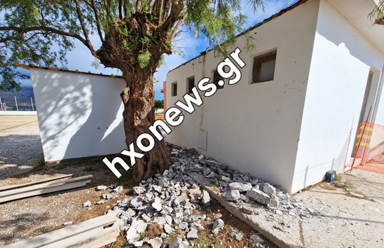 Image: Σχολείο Κεντριού: Τι απαντά ο Γιώργος Χατζάκης για την πτώση κομματιών από την ταράτσα