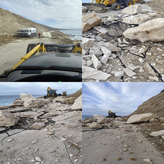 Image: Μύρτος–Τέρτσα: Κατολισθήσεις-σοκ κλείνουν τον δρόμο 