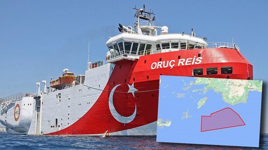 Image: Ελληνοτουρκικά: Το Oruc Reis βγαίνει κοντά στο Καστελόριζο - Η Τουρκία τορπιλίζει τις διερευνητικές