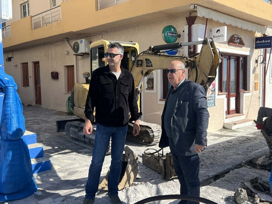 Image: Αυτοψία Τζώρτζη στα έργα αναβάθμισης του Μύρτου