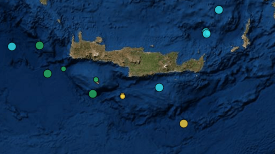 Image: Σεισμός τα ξημερώματα νότια της Κρήτης
