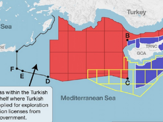 Image: Η Τουρκία παρουσίασε τον χάρτη των διεκδικήσεων εντός της ελληνικής υφαλοκρηπίδας